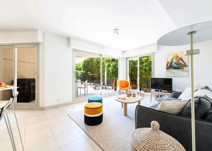 2p Rez-de-jardin Avec Piscine - Calme, Parking Prive - 2p Rez-de-jardin Avec Piscine - Calme, Parking Prive Mae-2133 Apartament Cannes