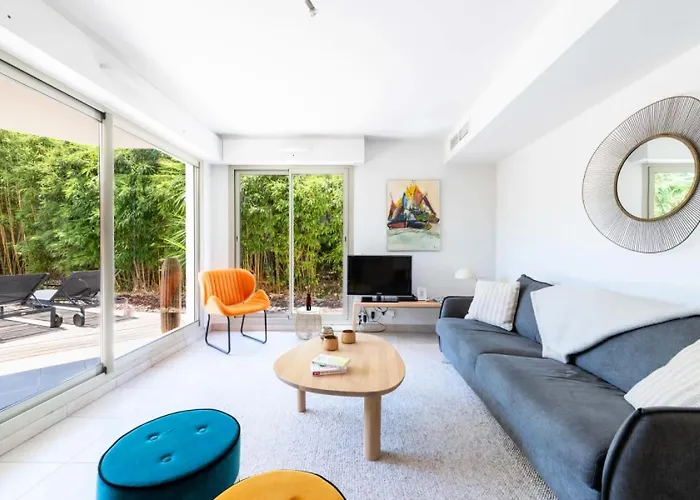 2p Rez-de-jardin Avec Piscine - Calme, Parking Prive - 2p Rez-de-jardin Avec Piscine - Calme, Parking Prive Mae-2133 * Cannes